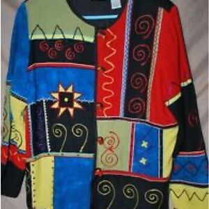 Drapers & Damon’s Ladies Patchwork Coat/Jacket. Fully Lined with shoulder pads